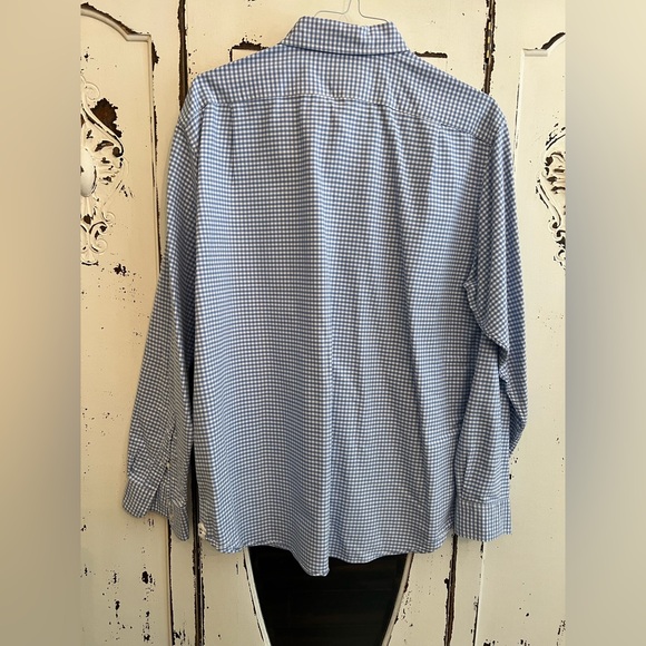 Daniel Cremieux Blue and White Gingham Casual Shirt - Picture 3 of 3